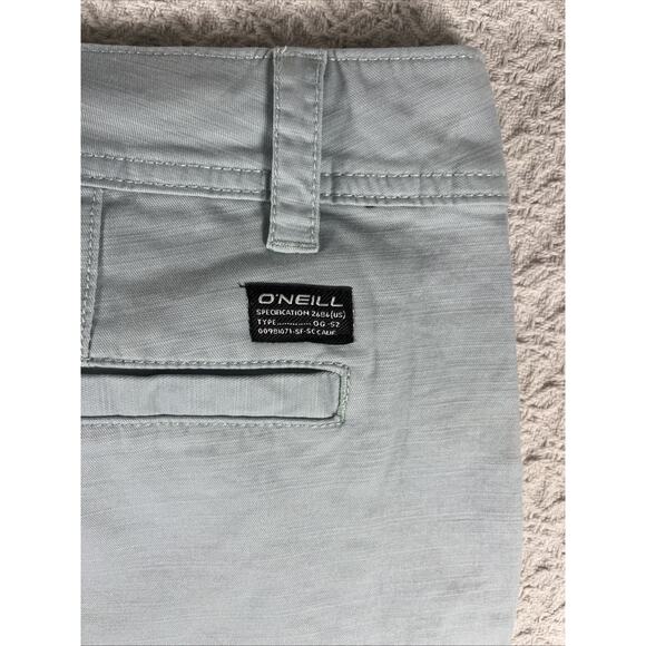 O'Neill Shorts Mens 40 Blue Gray New With Tags Performance Stretch Casual Chino - Picture 9 of 11